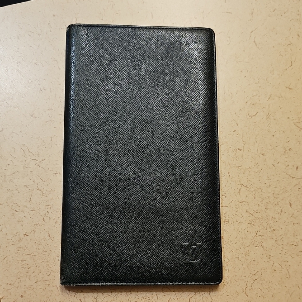 Louis Vuitton Dark Green Leather Wallet